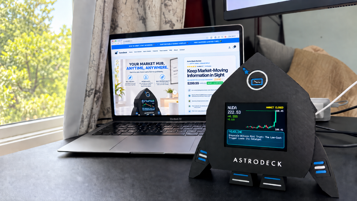 Astro Deck on a trading desk