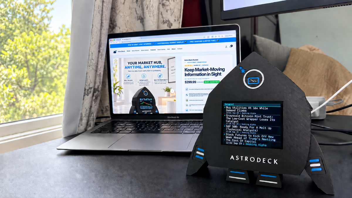 Astro Deck on a trading desk